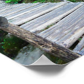 Plitvicer Holzweg, Kroatien Poster (Ecke)