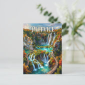 Plitvicer Seen Kroatien Postkarte (Stehend Vorderseite)