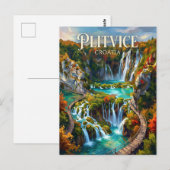 Plitvicer Seen Kroatien Postkarte (Vorne/Hinten)