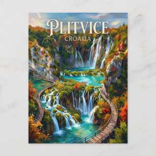 Plitvicer Seen Kroatien Postkarte