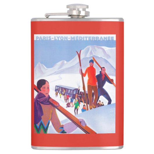 PLM-Bahn Werbeplakat Flachmann (Vorderseite)