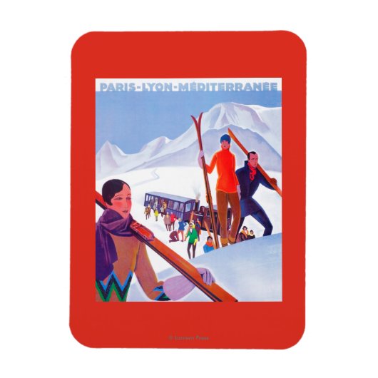 PLM-Bahn Werbeplakat Magnet (Vertikal)
