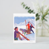 PLM-Bahnförderplakat Postkarte (Stehend Vorderseite)