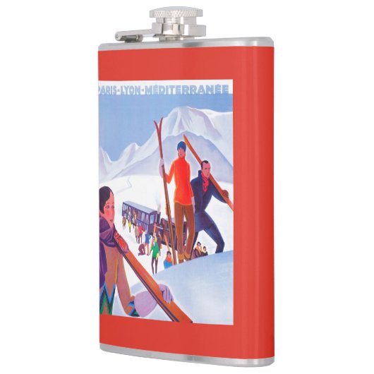 PLM förderndes Bahnplakat Flachmann (Links)