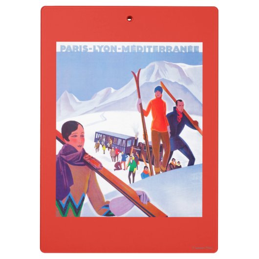 PLM förderndes Bahnplakat Klemmbrett (Rückseite)