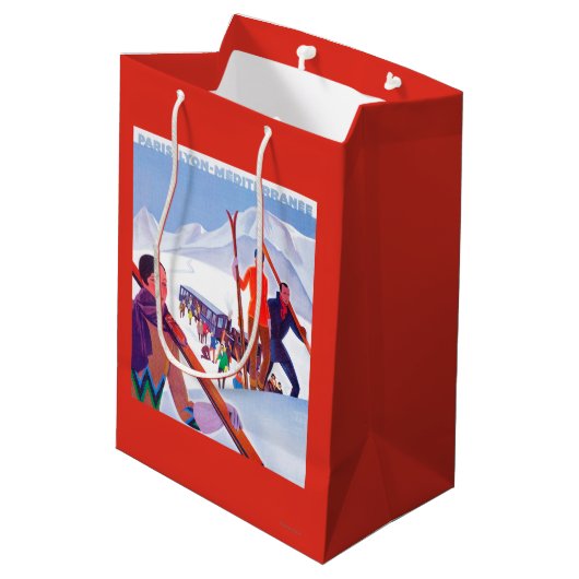 PLM förderndes Bahnplakat Mittlere Geschenktüte (Rückseite Schrägansicht)