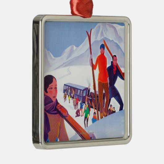 PLM förderndes Bahnplakat Silbernes Ornament (Rechts)