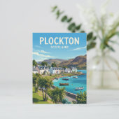 Plockton Schottland Postkarte (Stehend Vorderseite)