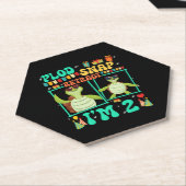 Plod Snap Retract Ich bin 2 Turtle Kind 2. Geburts Untersetzer (angewinkelt)