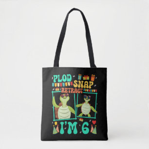Plod Snap Retract Ich bin 6 Turtle Kind 6. Geburts Tasche
