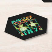 Plod Snap Retract Ich bin 7 Turtle Kind 7. Geburts Untersetzer (angewinkelt)