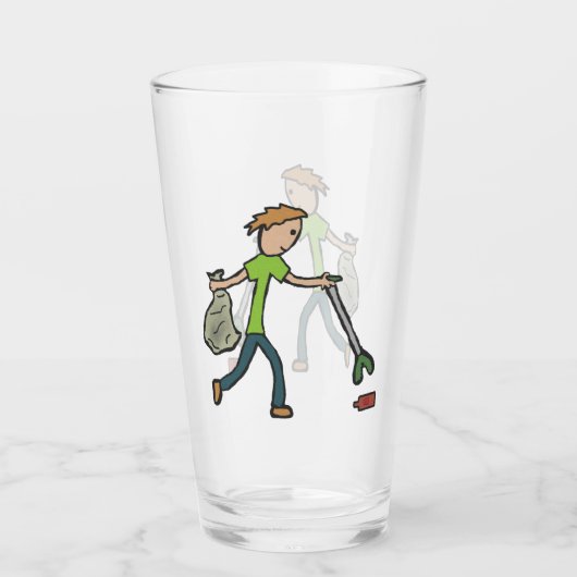 Ploggen und Litzen Picken Glas (Vorderseite)