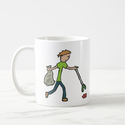 Ploggen und Litzen Picken Kaffeetasse (Links)