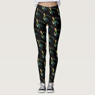 Ploggen und Litzen Picken Leggings