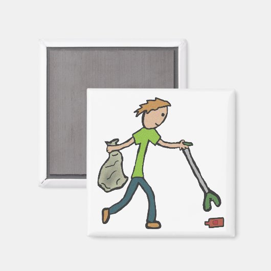 Ploggen und Litzen Picken Magnet (Vorderseite/Rückseite)