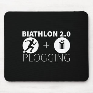 Plogging Biathlon 2.0 Joggen und Umwelt Mousepad