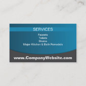 Plombieren der beruflichen Geschäfts-Karte Visitenkarte (Rückseite)