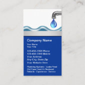 Plombieren von Visitenkarten Visitenkarte (Vorderseite)