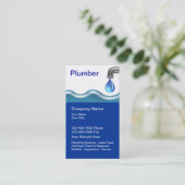 Plombieren von Visitenkarten Visitenkarte (Stehend Vorderseite)