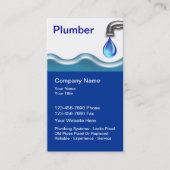 Plombieren von Visitenkarten Visitenkarte (Vorderseite)