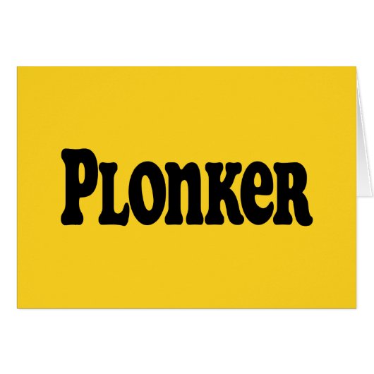 Plonker Grußkarte (Vorderseite (Horizontal))