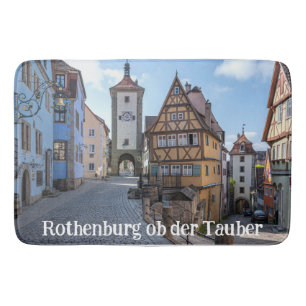 Plönlein in Rothenburg ob der Tauber, Deutschland Badematte