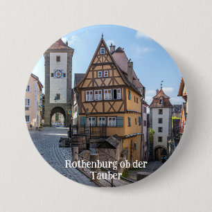 Plönlein in Rothenburg ob der Tauber, Deutschland Button