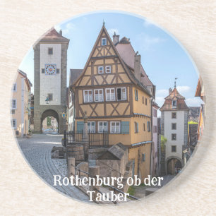 Plönlein in Rothenburg ob der Tauber, Deutschland Getränkeuntersetzer
