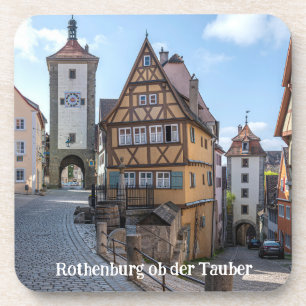 Plönlein in Rothenburg ob der Tauber, Deutschland Getränkeuntersetzer