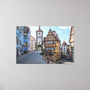Plönlein in Rothenburg ob der Tauber, Deutschland Leinwanddruck