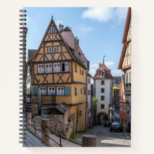 Plönlein in Rothenburg ob der Tauber, Deutschland Notizblock