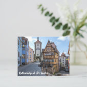 Plönlein in Rothenburg ob der Tauber, Deutschland Postkarte (Stehend Vorderseite)