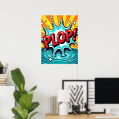 PLOP! Pop Art Comic Wasser Plakat Plakat (Heimbüro)