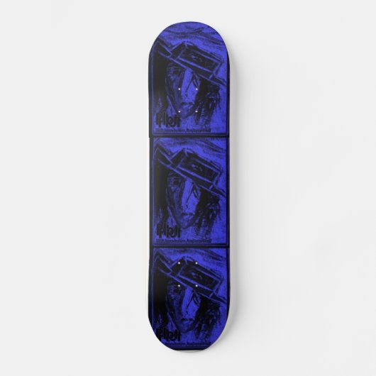 PLOT BLUE SKATEBOARD (Vorderseite)