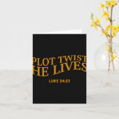 Plot Drehung Er lebt Christlich Osterhorn Tod Karte (Gelbe Blume)