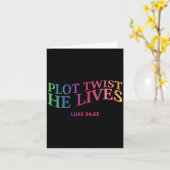 Plot Drehung Er lebt Christlich Osterhorn Tod Karte (Gelbe Blume)