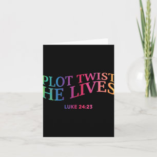 Plot Drehung Er lebt Christliche Ostern Jesus T Karte