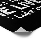 Plot Drehung Er lebt Kreuzspass Christlich Ostern  Poster (Ecke)