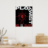 Plot Drehung Er lebt Ostern Jesus ist lebendig Got Poster (Küche)