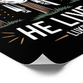 Plot Drehung He Living Cross Funny Christlich Oste Poster (Ecke)