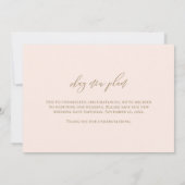 Plot-Drehung Moderne Minimale Kalligraphie & Foto Save The Date (Rückseite)