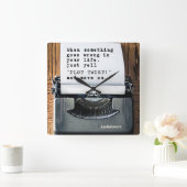 "Plot-Drehung"-Uhr Quadratische Wanduhr (Zuhause)