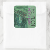 PLOT INDICA KUSH QUADRATISCHER AUFKLEBER (Tasche)