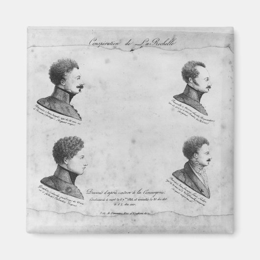 Plot La Rochelle, Portraits der vier Magnet (Vorne)