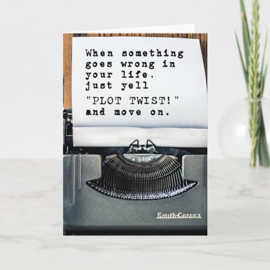 "PLOT TWIST!" Greetings Card Karte (Vorderseite)