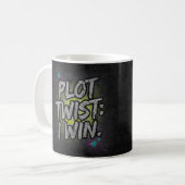 Plot Twist: Ich gewinne Kaffeetasse (Vorderseite Links)