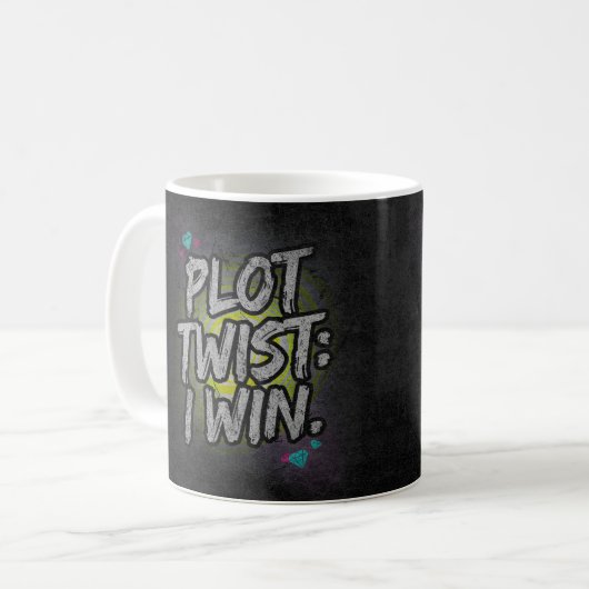 Plot Twist: Ich gewinne Kaffeetasse (Vorderseite Links)