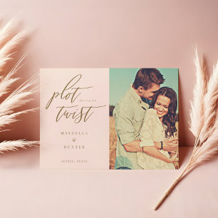 Plot Twist Moderne Minimale Kalligrafie & Fotograf Save The Date