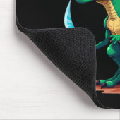 Plot Twist Truthahn Reitet Dinosaurier T-Rex Lusti Mousepad (Ecke)