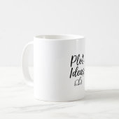 Plotideen - Design der Minimalistischen Notebookab Kaffeetasse (Vorderseite Links)